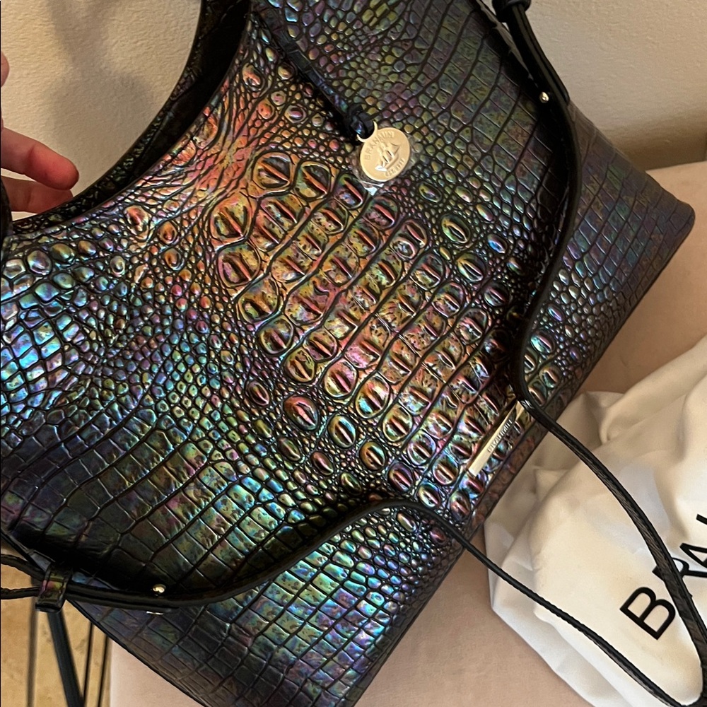 Brahmin Elaine Black Pearl Ombre Melbourne bag - Picture 3 of 12